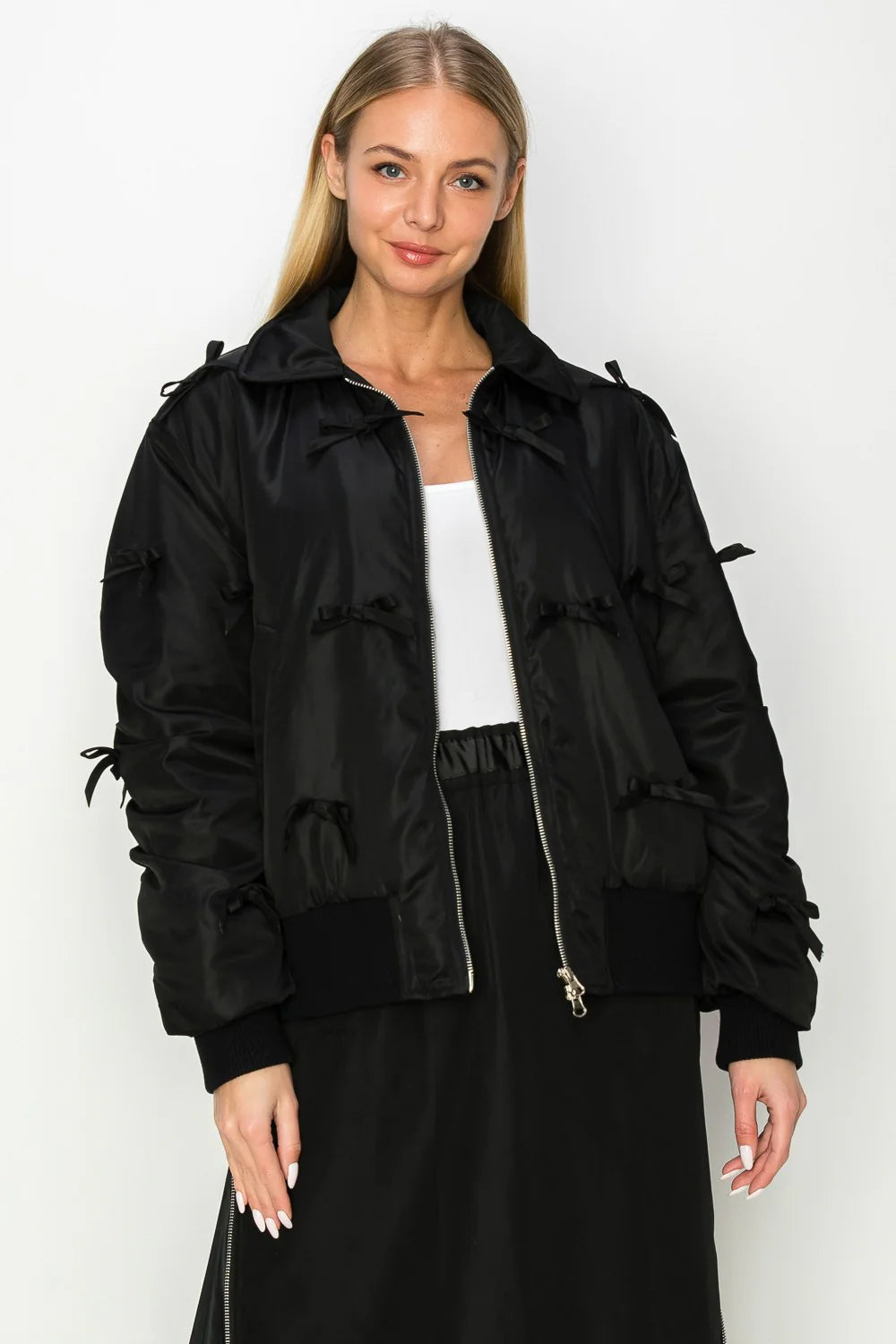 Judith Bomber Jacket w/ Ribbons