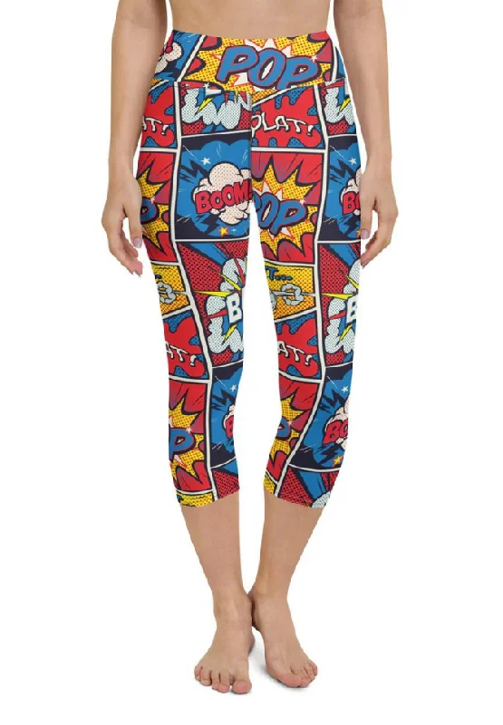 Superhero Comics Yoga Capris