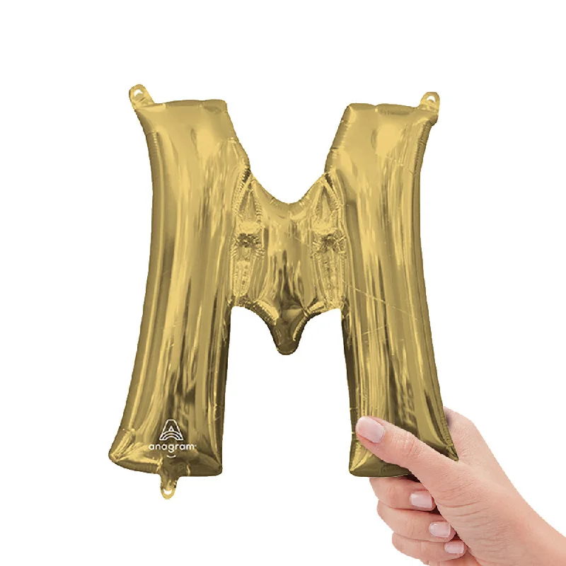 16 inch LETTER M - ANAGRAM - WHITE GOLD (AIR-FILL ONLY)