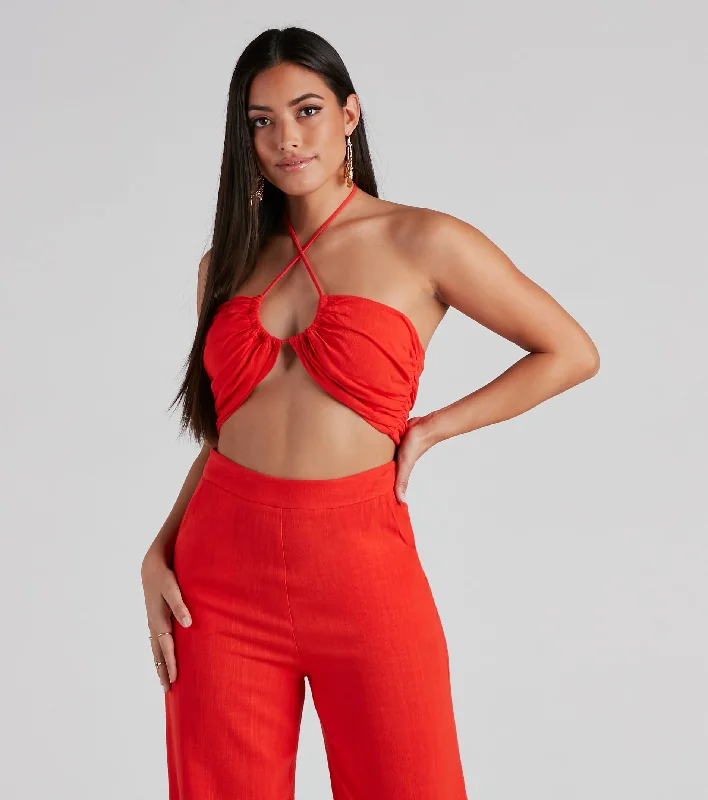 Worth It Linen Tube Top