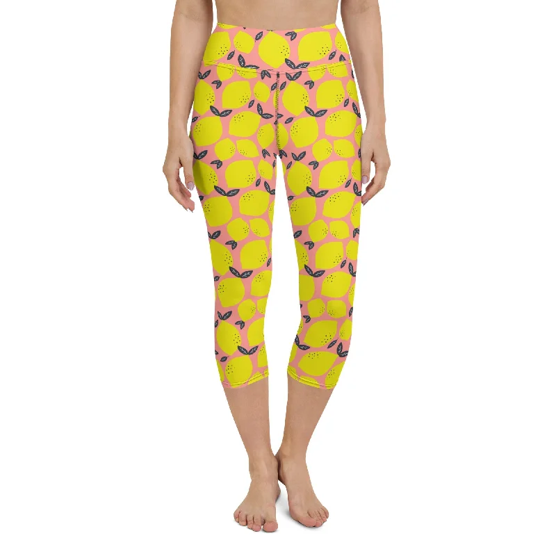 Cute Lemon Yoga Capris