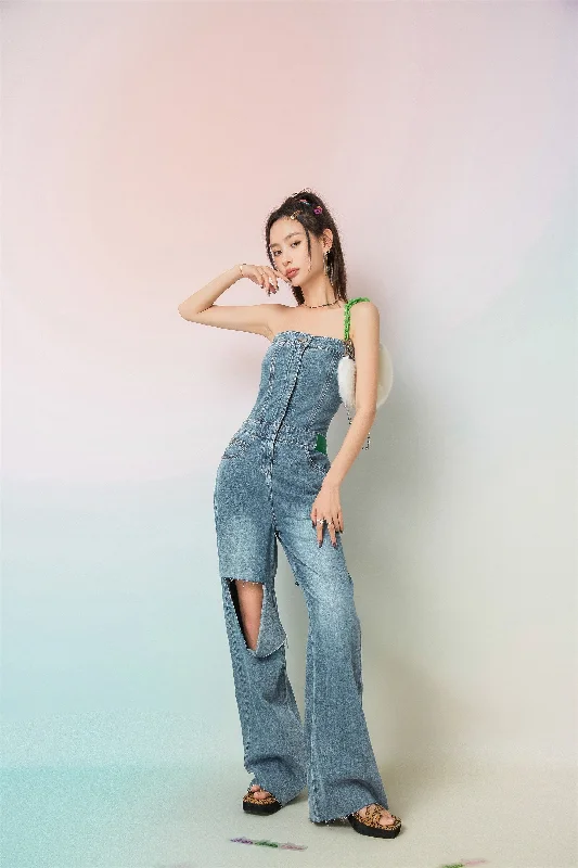 This Is My Reality Denim Jumpsuit