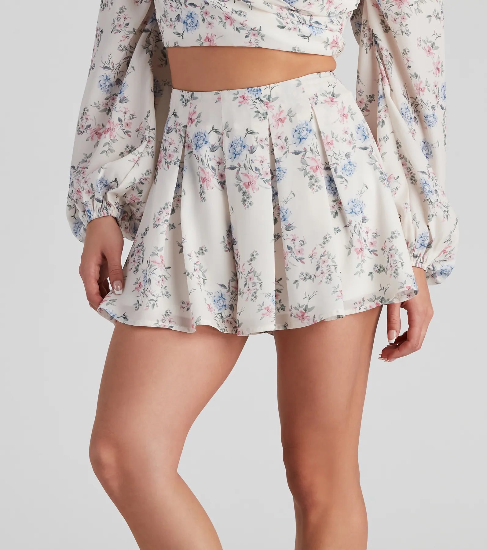 Secret Garden Chiffon Flowy Shorts