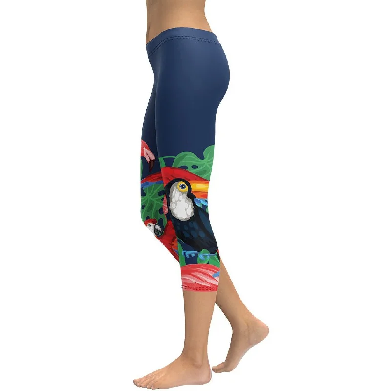 Tropical Birds Capris