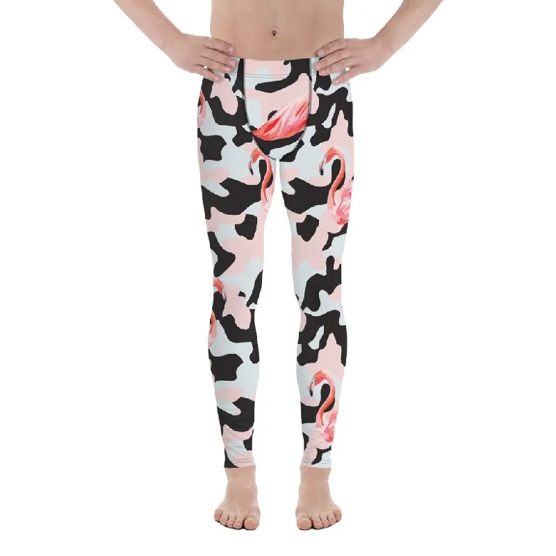 Pink Flamingo Camo Men's Leggings