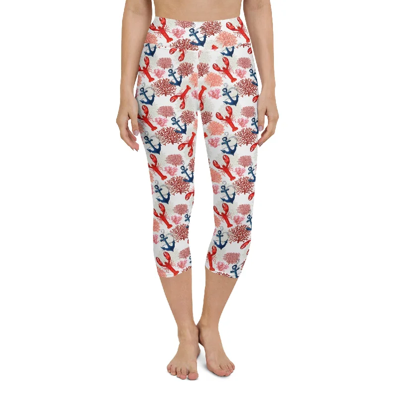 Cute Lobster Yoga Capris