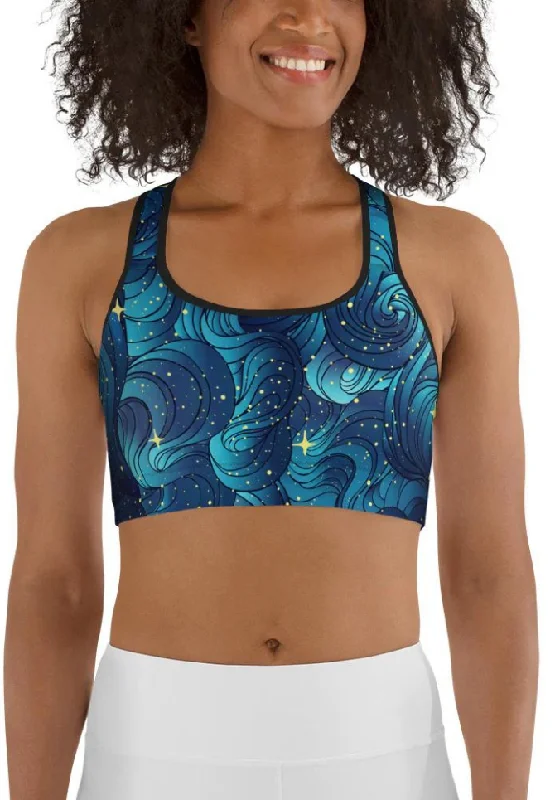 Starry Night Sports Bra