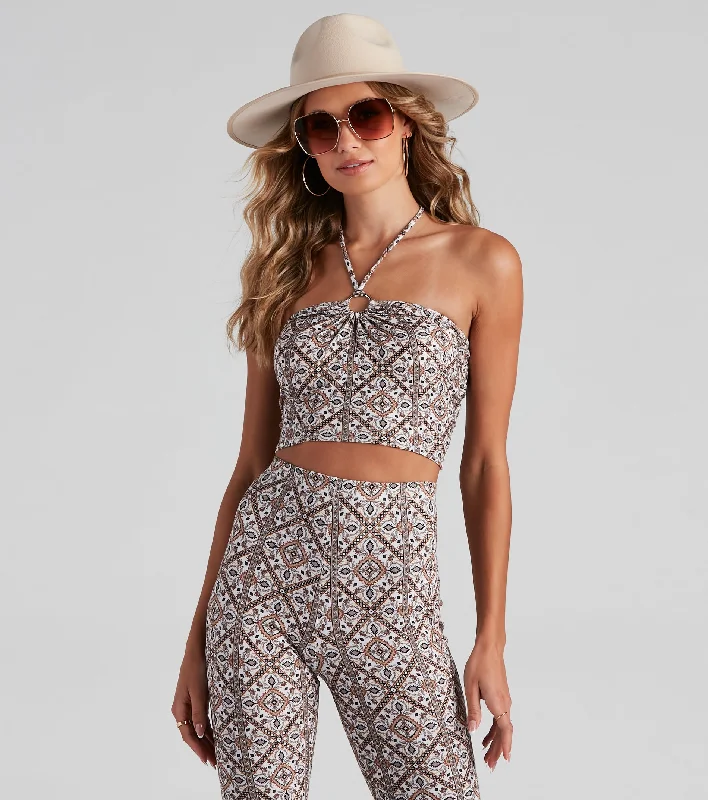 Weekend In The Desert Halter Top