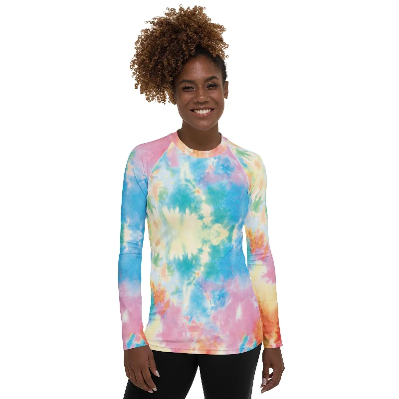 Pastel Tie Dye Rash Guard