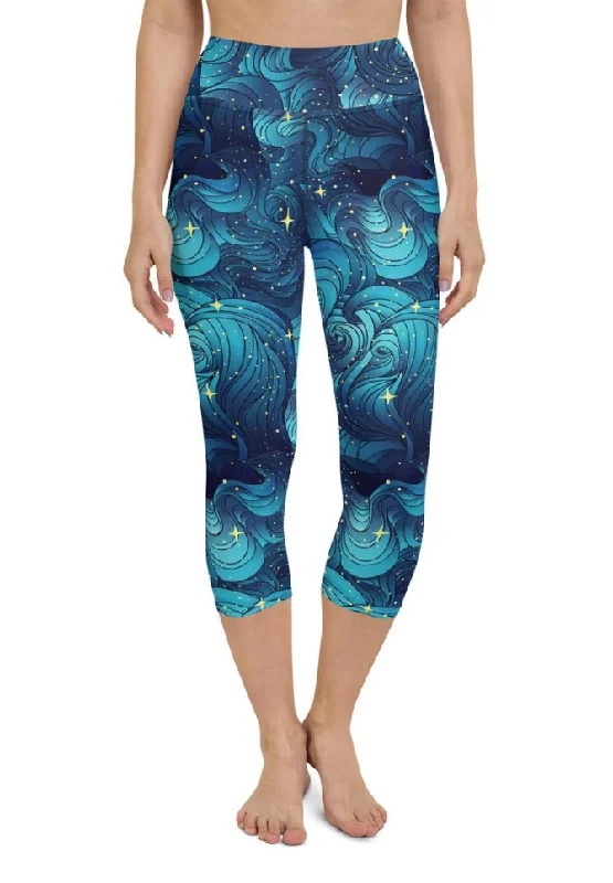 Starry Night Yoga Capris