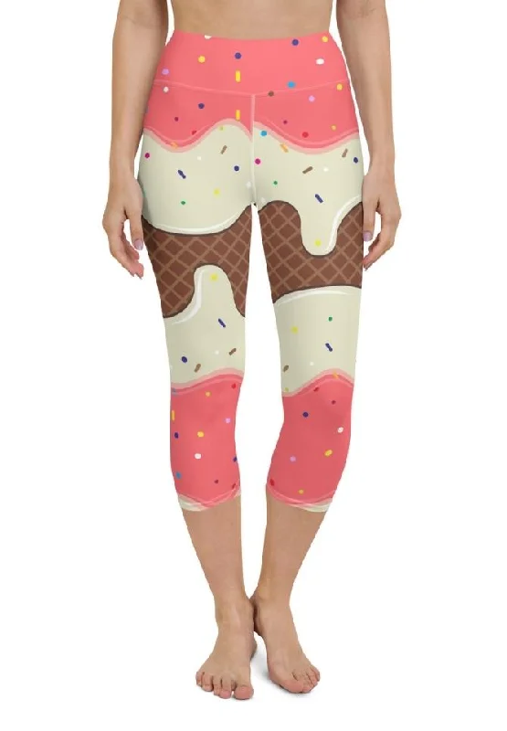 Ice Cream Yoga Capris