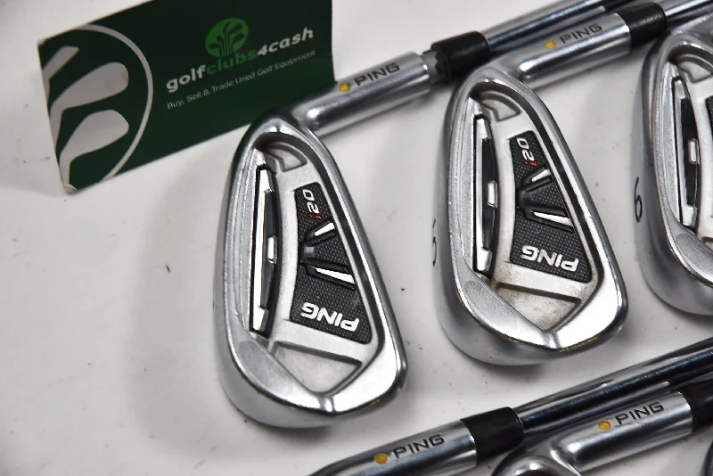 Ping i20 Irons / 4-PW+SW / Yellow Dot / Stiff Flex Ping CFS Steel Shafts