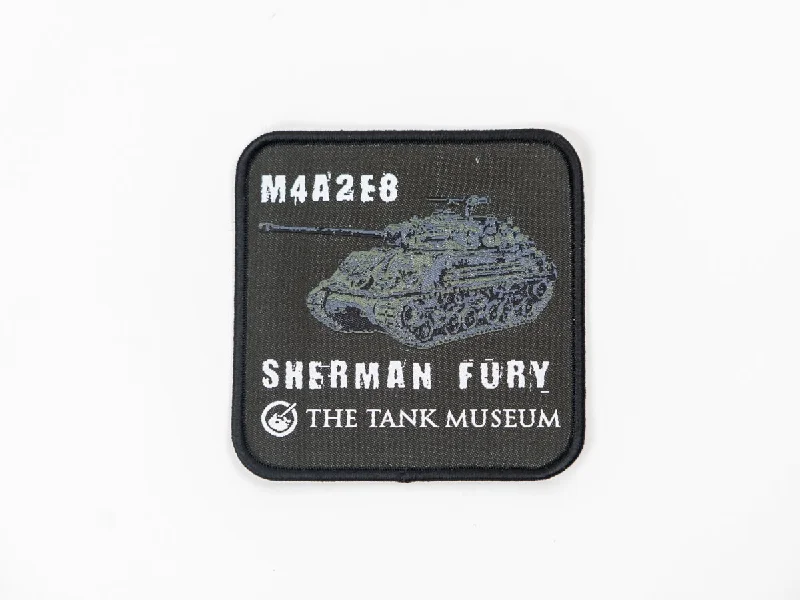 Sherman Tank Iron on Badge