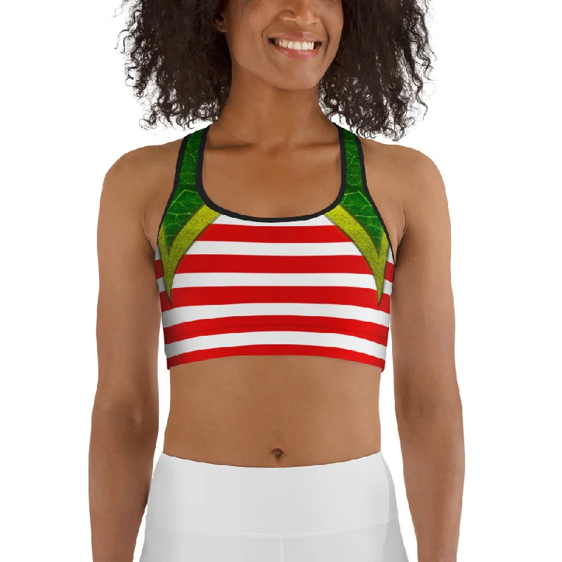 Christmas Elf Sports Bra