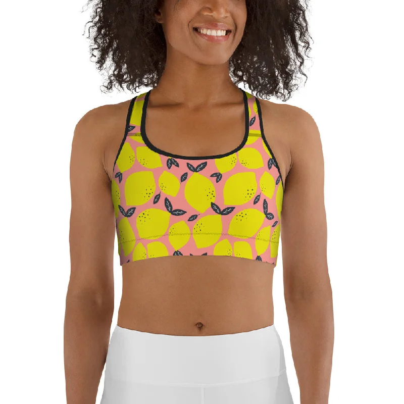 Cute Lemon Sports Bra