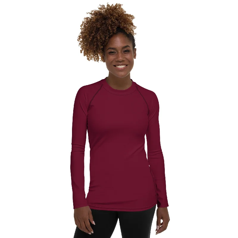 Wine Burgundy Rash Guard