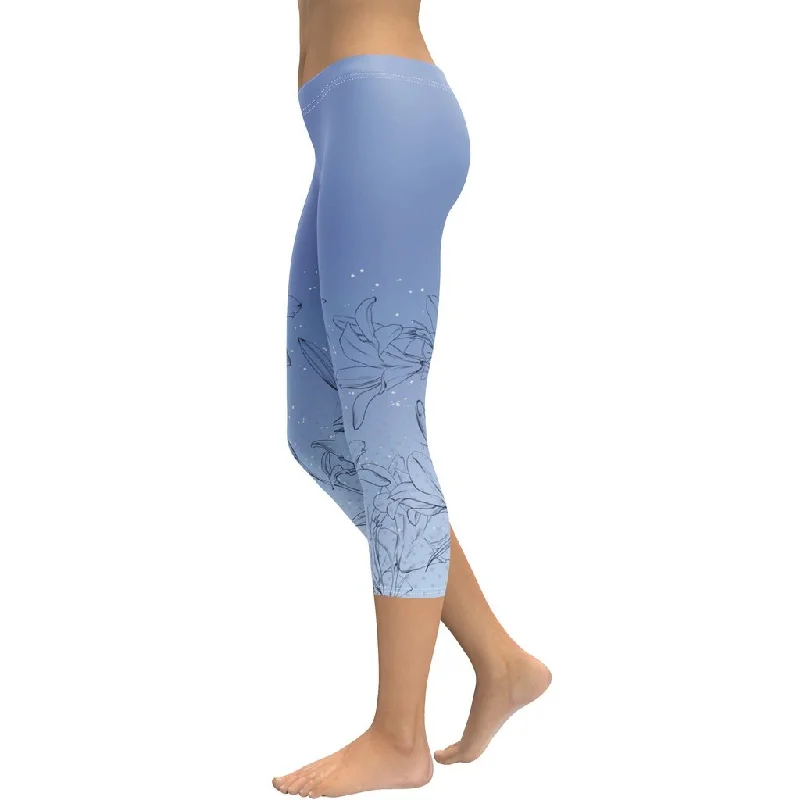 Soft Lilies Capris