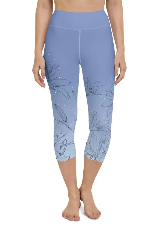 Soft Lilies Yoga Capris