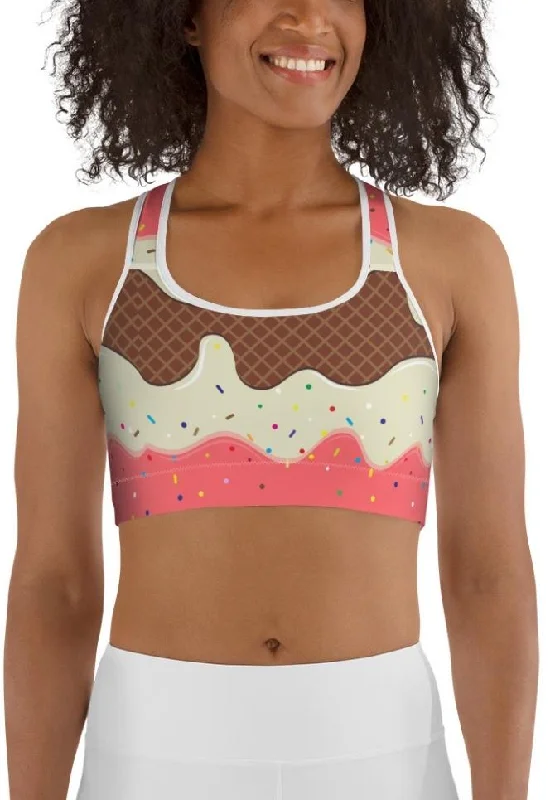 Ice Cream Sports Bra