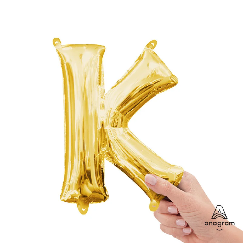 16 inch LETTER K - ANAGRAM - GOLD (AIR-FILL ONLY)