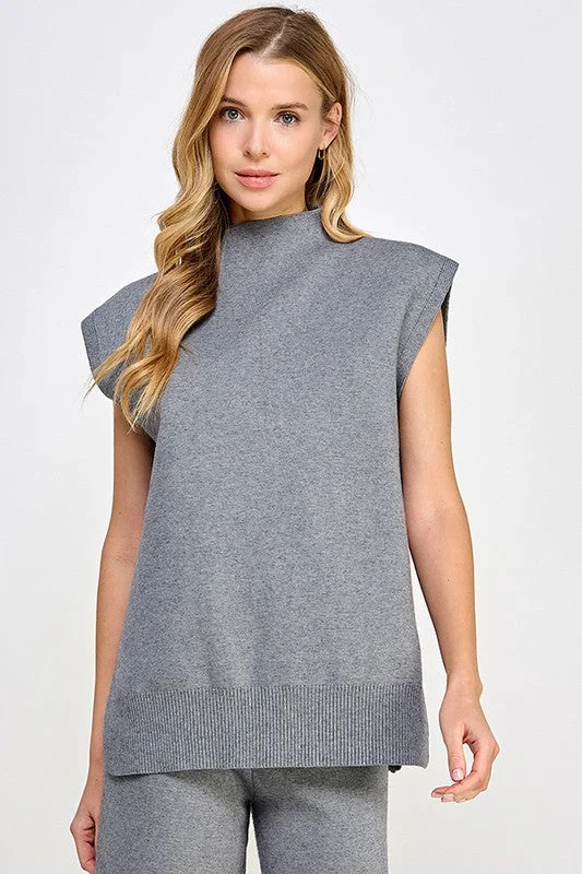 Autumn Trends Grey Knit Top