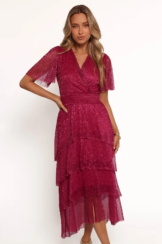 Jasmin Midi Dress - Pink