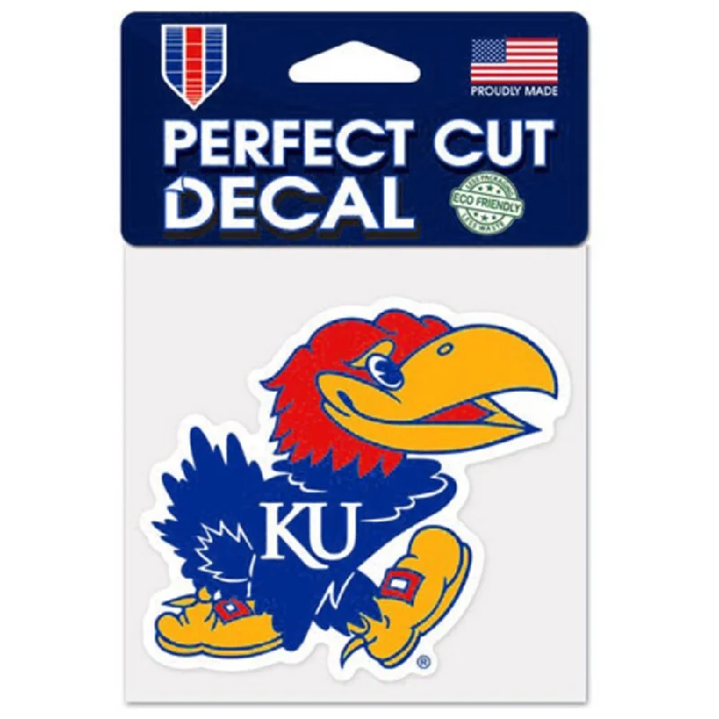 Kansas Jayhawks Wincraft Perfect Cut Decal 4x4