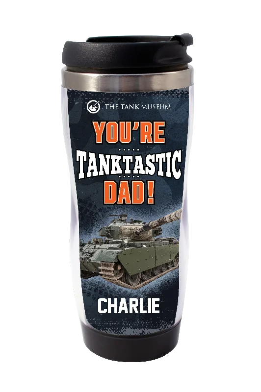 "Tanktastic" Dad Personalised Travel Mug