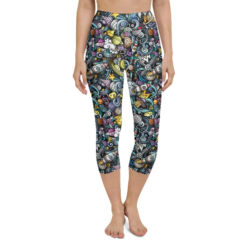 Space Travel Yoga Capris