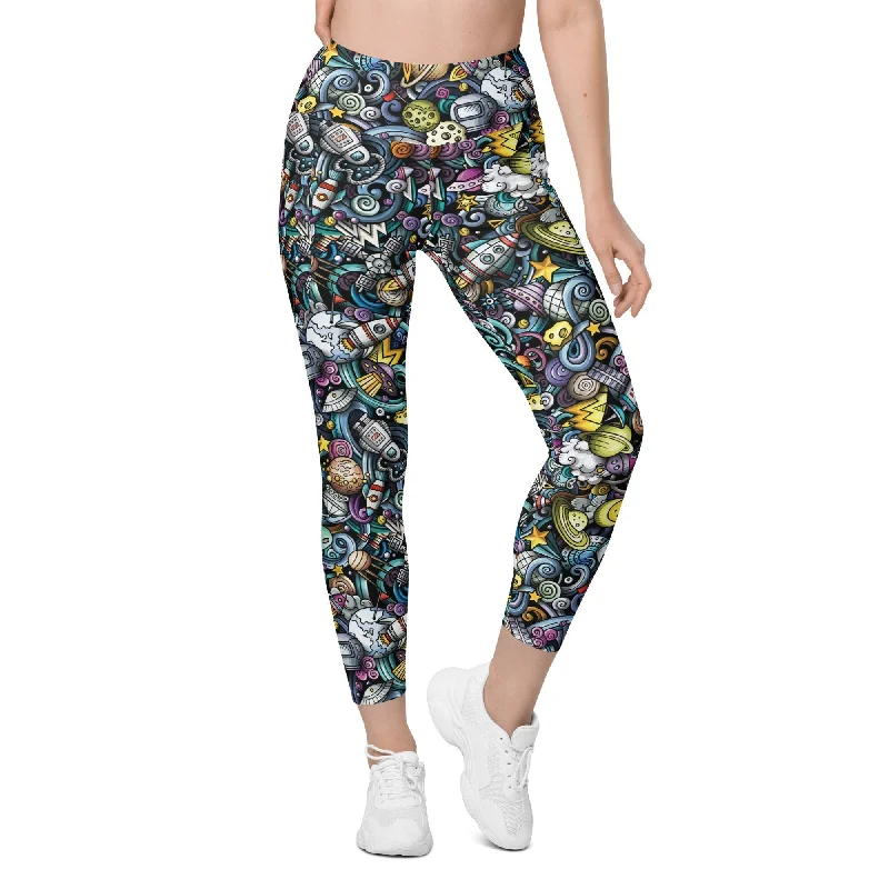 Space Travel Leggings With Pockets