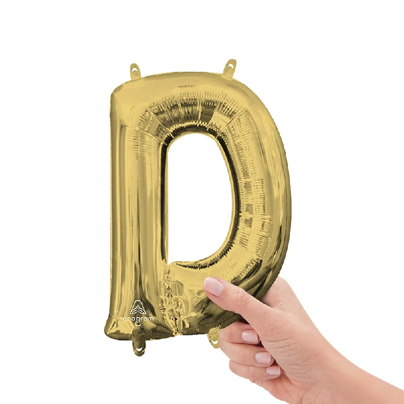 16 inch LETTER D - ANAGRAM - WHITE GOLD (AIR-FILL ONLY)