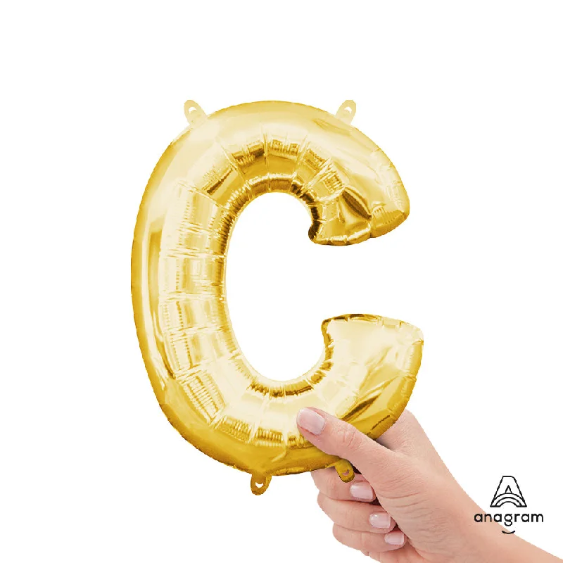 16 inch LETTER C - ANAGRAM - GOLD (AIR-FILL ONLY)