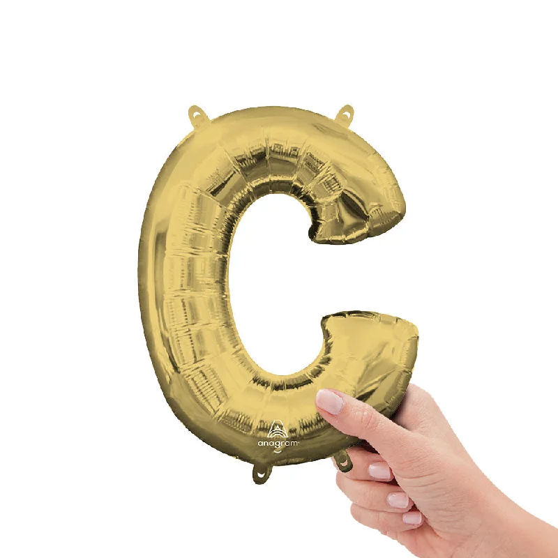 16 inch LETTER C - ANAGRAM - WHITE GOLD (AIR-FILL ONLY)