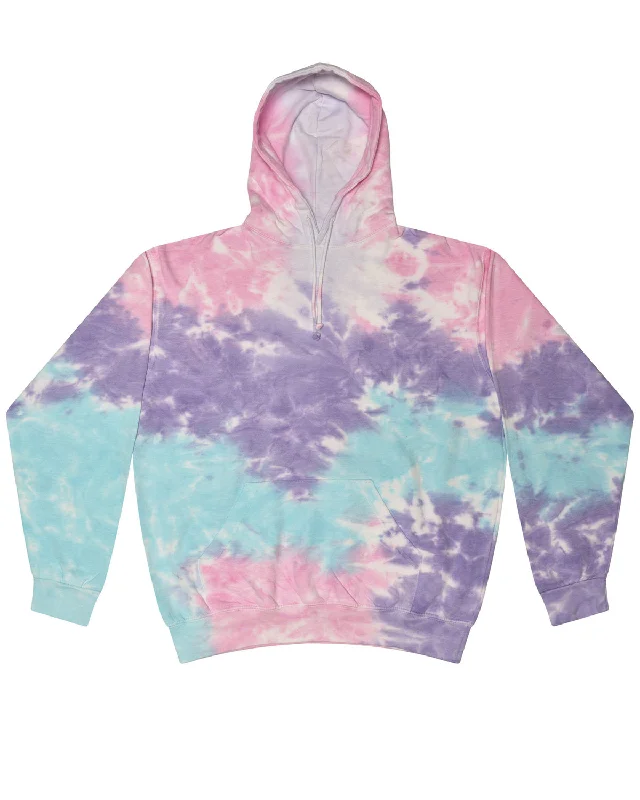 Tie-Dye CD877 Adult Tie-Dyed Pullover Hooded Sweatshirt