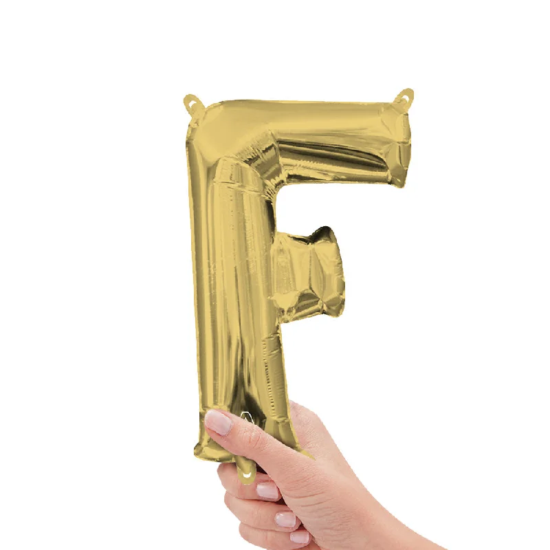 16 inch LETTER F - ANAGRAM - WHITE GOLD (AIR-FILL ONLY)