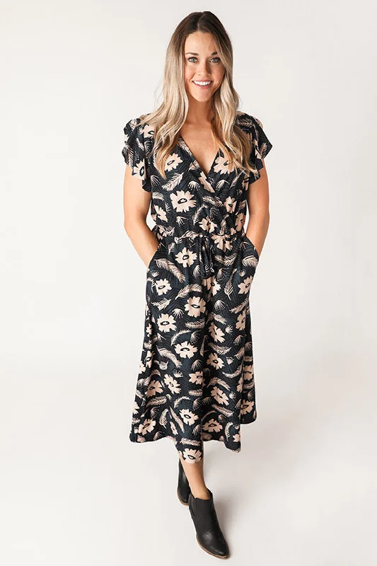 Chalk and Notch Orchid Midi Dress