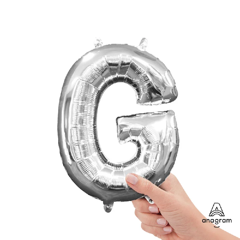 16 inch LETTER G - ANAGRAM - SILVER (AIR-FILL ONLY)