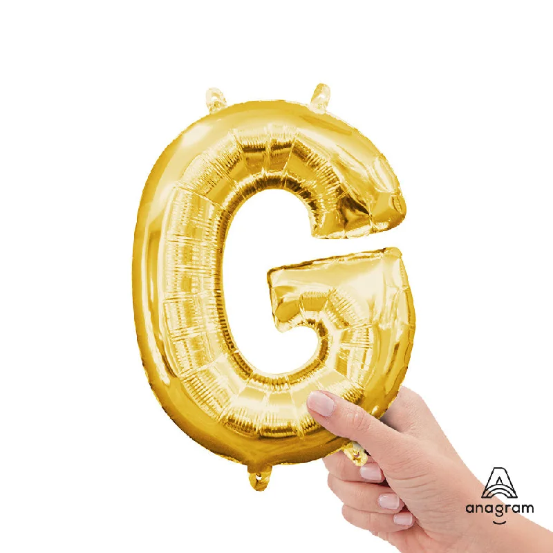 16 inch LETTER G - ANAGRAM - GOLD (AIR-FILL ONLY)