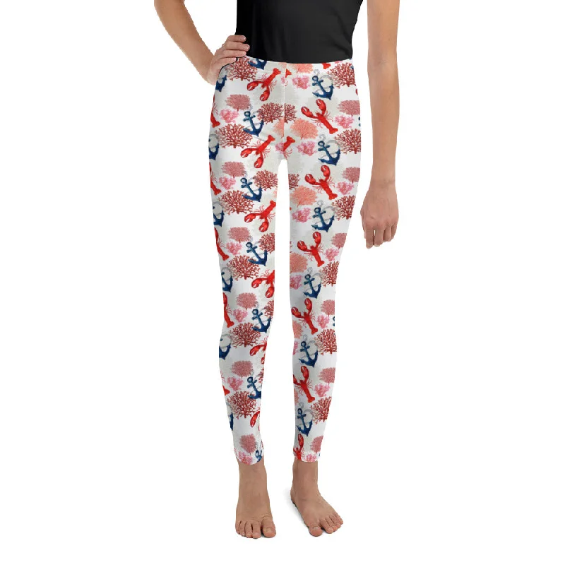 Cute Lobster Youth Leggings