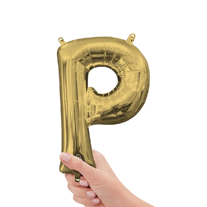 16 inch LETTER P - ANAGRAM - WHITE GOLD (AIR-FILL ONLY)