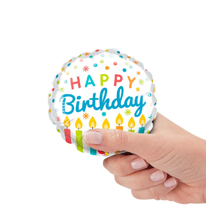 4 inch BIRTHDAY CANDLES MINI SHAPE (AIR-FILL ONLY)