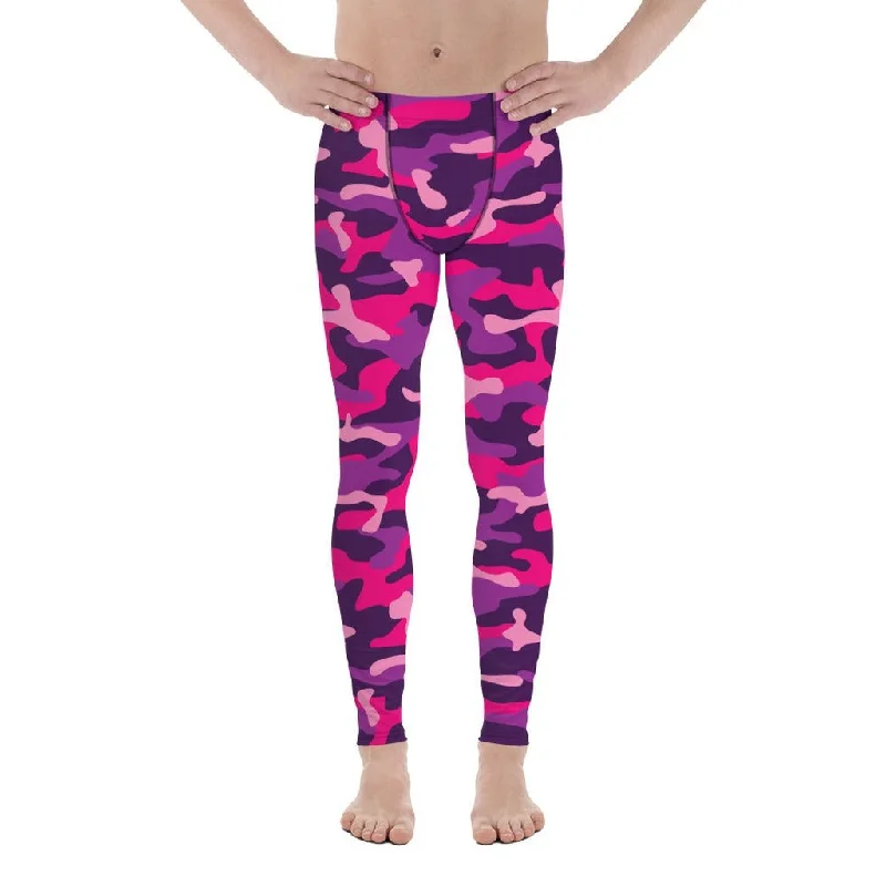 Pink & Purple Camo Men's Leggings