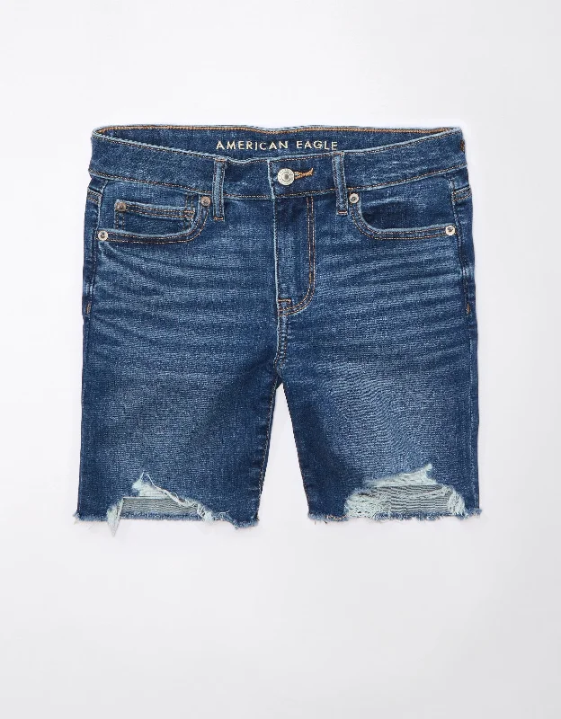 AE Next Level Low-Rise Skinny Bermuda Denim Short